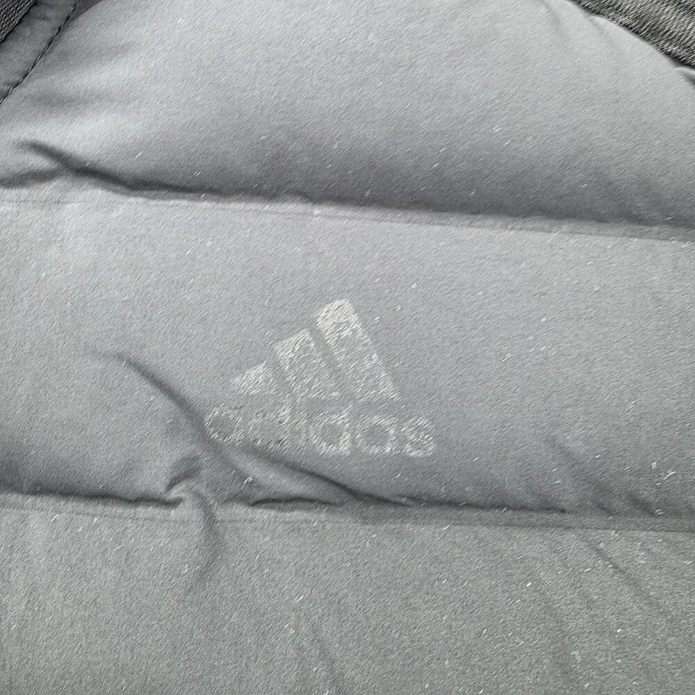 Adidas Hoodie Mens XL Black Full Zip Hooded Pockets Insulated Jersey Vietnam